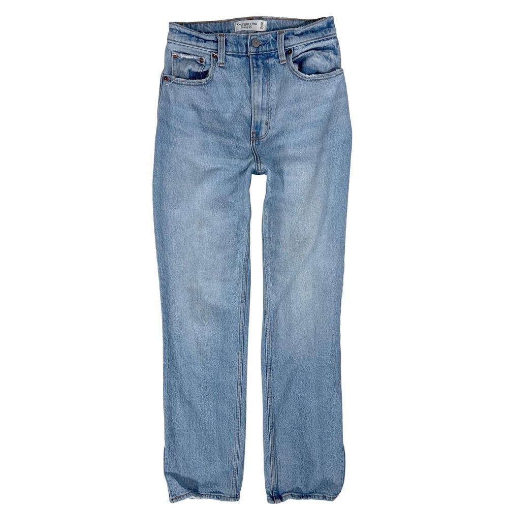 Abercrombie 90s Straight Jeans 26 2 S Curve Love High Rise Classiccore Mall Boho